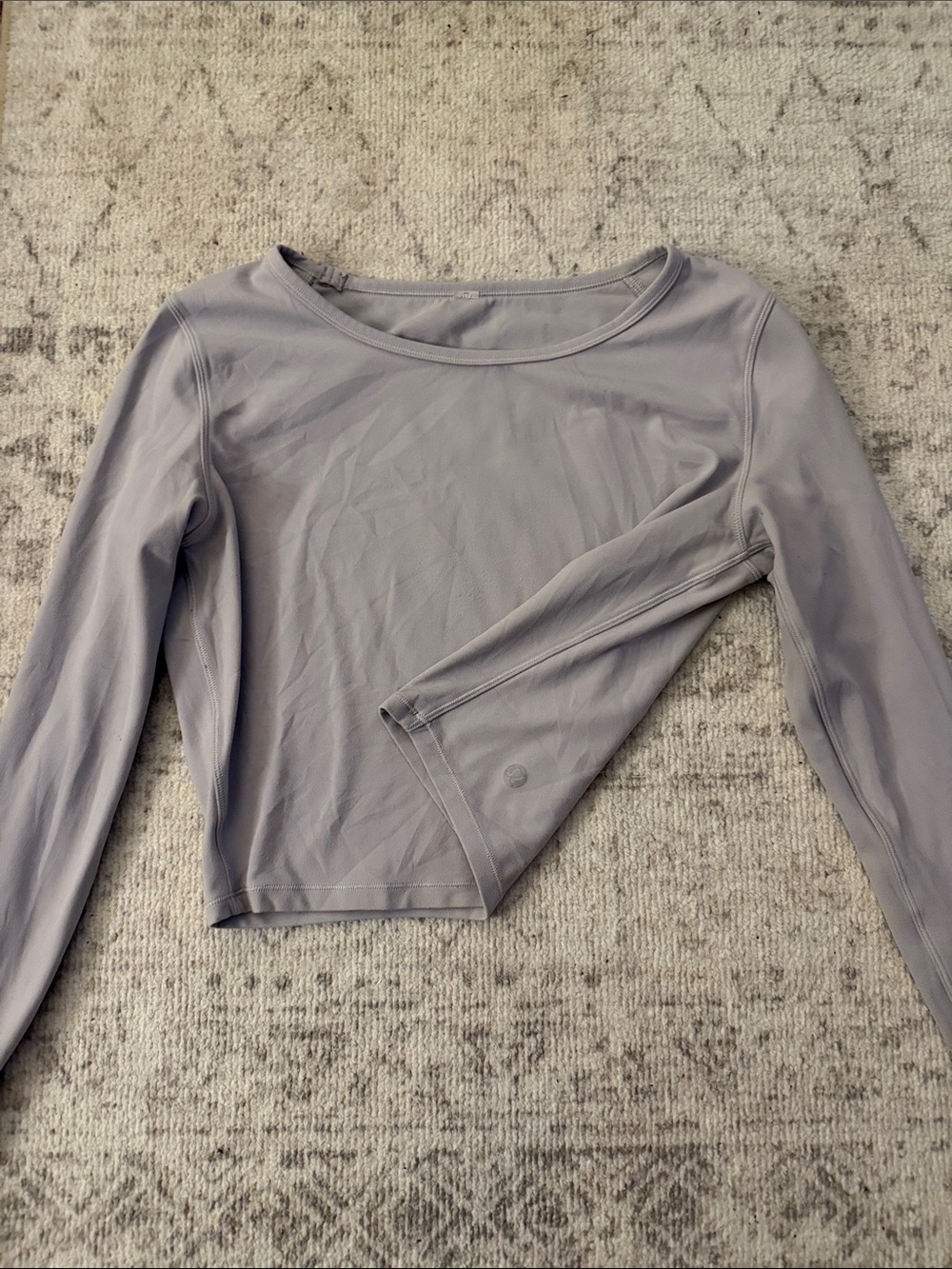 lululemon athletica Women's Long Sleeve Top — Light Lavender Gray